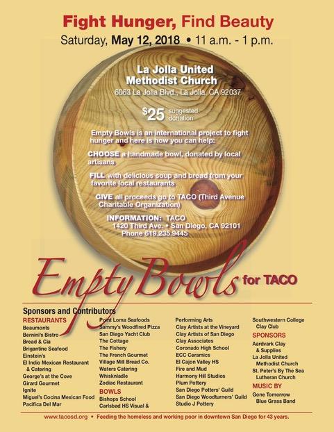 Empty Bowls for TACO 2018