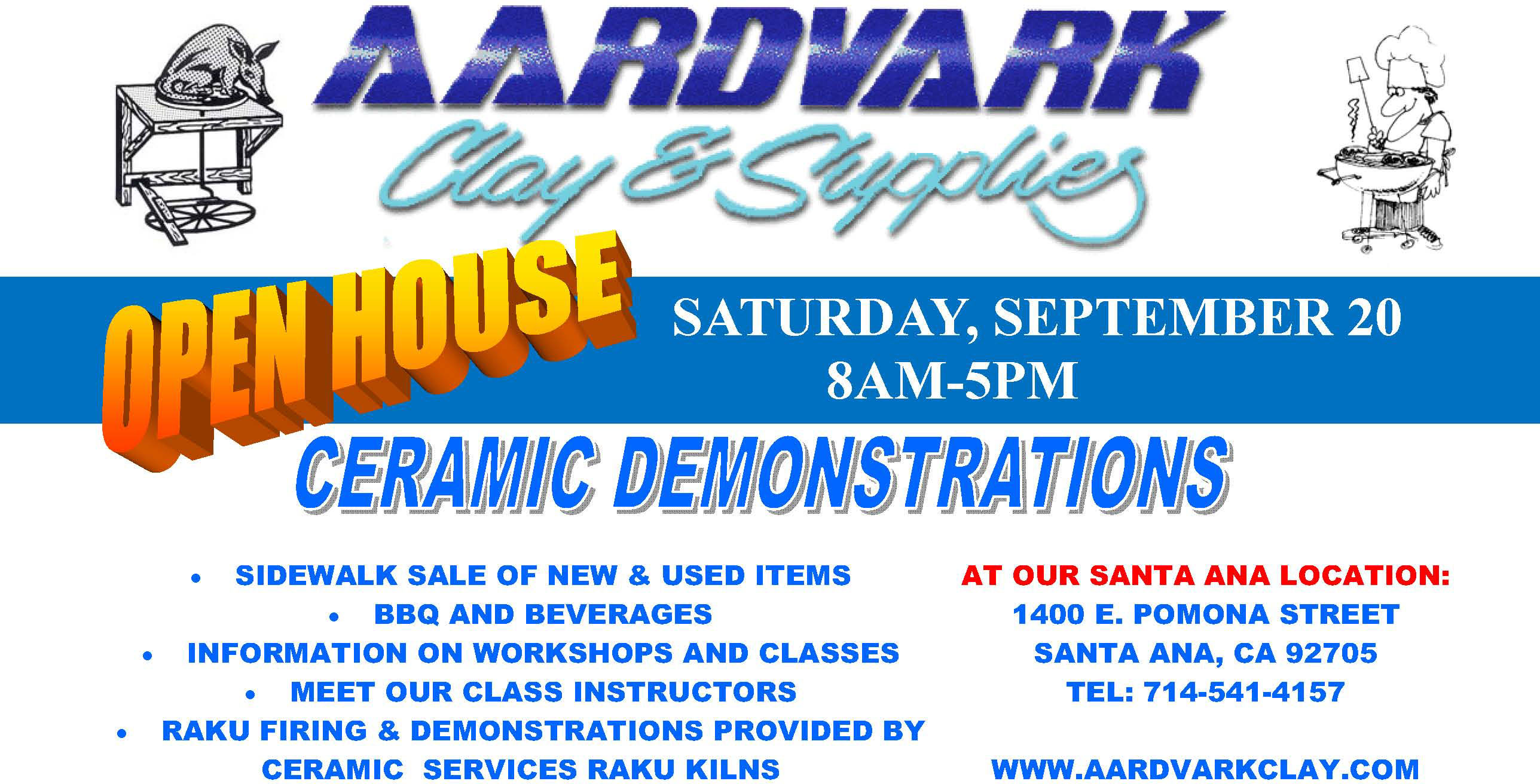 Open House: Aardvark Clay & Supplies